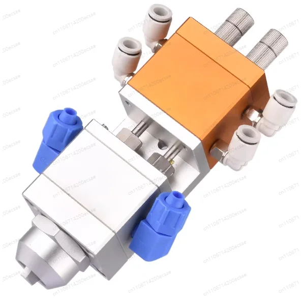 36AB double liquid dispensing valve large flow two-component gluing gun head valve static mixing gluing valve
36AB double liquid dispensing valve large flow two-component gluing gun head valve static mixing gluing valve