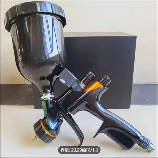 DV2-B2+ Digital HVLP Heavy-Duty Spray Gun Black Lacquer Coating 20.29 Oz Capacity 1.3 Mm Aluminum Body Transparent Dewet
DV2-B2+ Digital HVLP Heavy-Duty Spray Gun Black Lacquer Coating 20.29 Oz Capacity 1.3 Mm Aluminum Body Transparent Dewet
