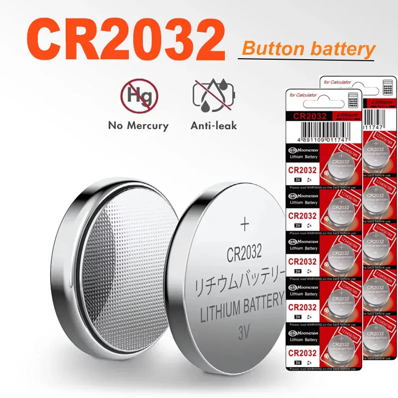 10PCS CR2032 High Capacity 210mAh Ultra Lithium Coin Battery with Powerful 3V Output for Tv Remote,car Fob,Calculators Etc
10PCS CR2032 High Capacity 210mAh Ultra Lithium Coin Battery with Powerful 3V Output for Tv Remote,car Fob,Calculators Etc