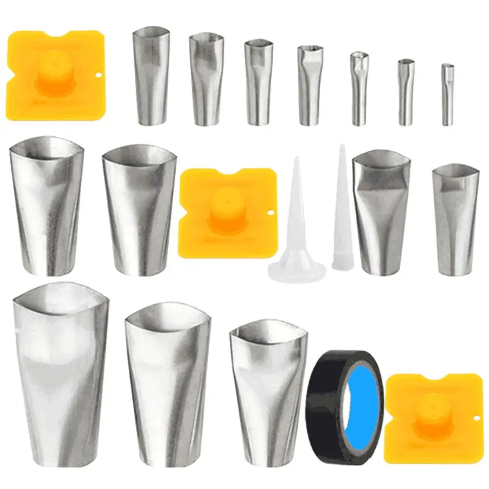 20pcs 14 Stainless Steel Caulking Nozzle Kit Hard Soft Tips Glue Accessories Sealant Tools Easy Clean Durable Use
20pcs 14 Stainless Steel Caulking Nozzle Kit Hard Soft Tips Glue Accessories Sealant Tools Easy Clean Durable Use