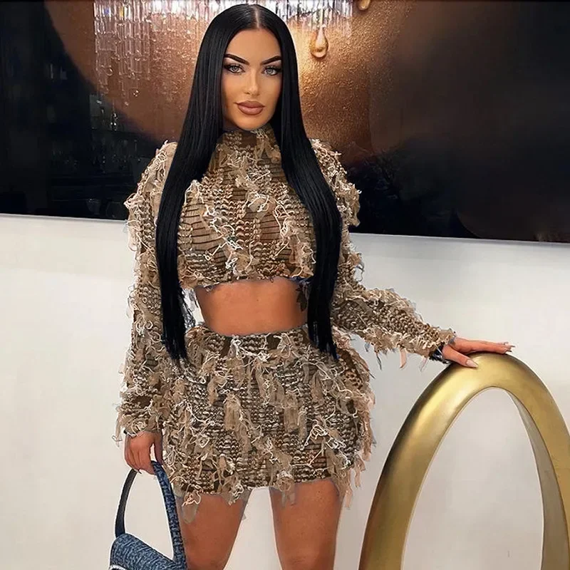 Fringe Tops Two Piece Pant Set 2023 Women Winter Fall Outfits Luxury Elegant Sexy Crop Top Tassel Shorts Club 2 Piece Pant Sets
Fringe Tops Two Piece Pant Set 2023 Women Winter Fall Outfits Luxury Elegant Sexy Crop Top Tassel Shorts Club 2 Piece Pant Sets