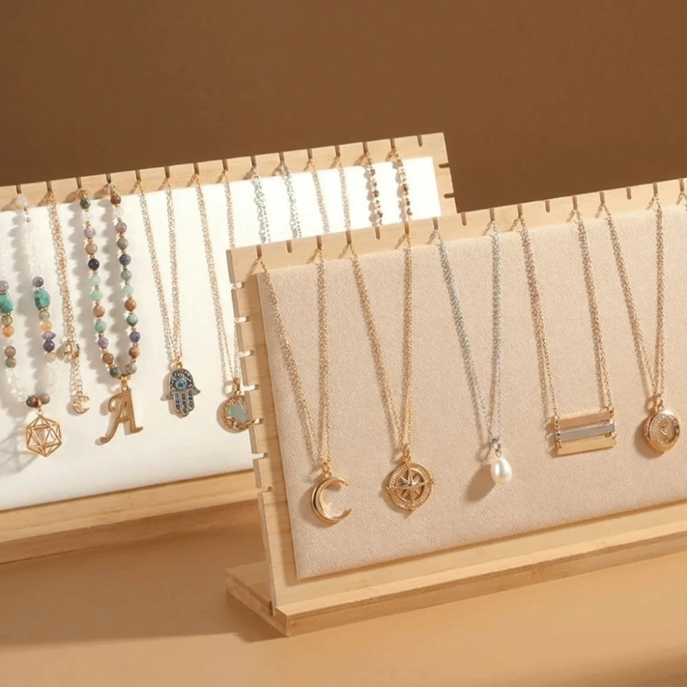 Multi-Functional Jewelry Display Stand Solid Wooden Exquisite Earrings Shelf Creative Portable Jewelry Display Frame
Multi-Functional Jewelry Display Stand Solid Wooden Exquisite Earrings Shelf Creative Portable Jewelry Display Frame