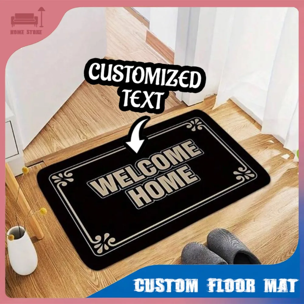 custom Personalize text Funny Welcome Rug Non-Slip Floor Mat Bedroom Kitchen Porch Decor Soft Thickened Carpet Housewarming Gift 
custom Personalize text Funny Welcome Rug Non-Slip Floor Mat Bedroom Kitchen Porch Decor Soft Thickened Carpet Housewarming Gift