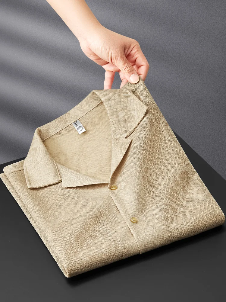 Ele Summer Lace Hollow Breathable Ice Silk Men's ort Sve irt Cuban Collar Faionable Casual Sle Polyester ...
Ele Summer Lace Hollow Breathable Ice Silk Men's ort Sve irt Cuban Collar Faionable Casual Sle Polyester ...