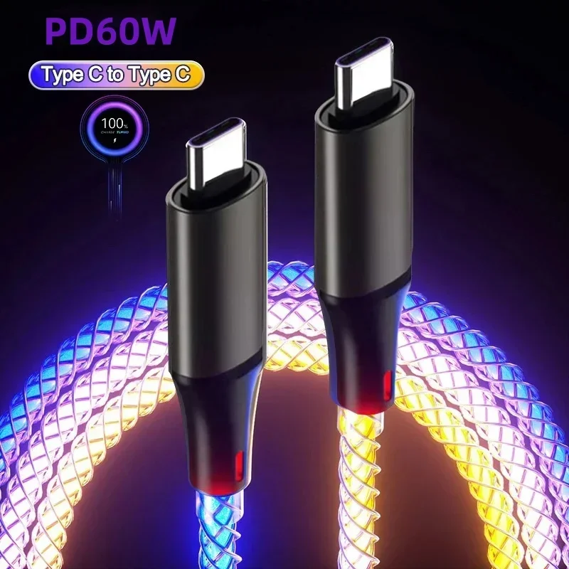 6A Fast Charging Cable TYPE-C LED Light RGB Breathing Luminous Gradient Light Data Cable For iPhone 15 Pro Xiaomi Huawei Samsung
6A Fast Charging Cable TYPE-C LED Light RGB Breathing Luminous Gradient Light Data Cable For iPhone 15 Pro Xiaomi Huawei Samsung