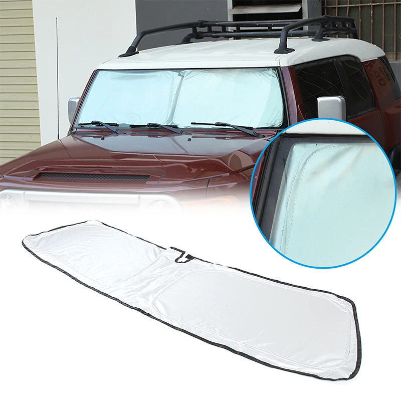 Aluminum Foil Car Front Windshield Full Window Glass Sun Visor Protective Cover For Toyota FJ Cruiser 2007-2022 Car Accessories
Aluminum Foil Car Front Windshield Full Window Glass Sun Visor Protective Cover For Toyota FJ Cruiser 2007-2022 Car Accessories