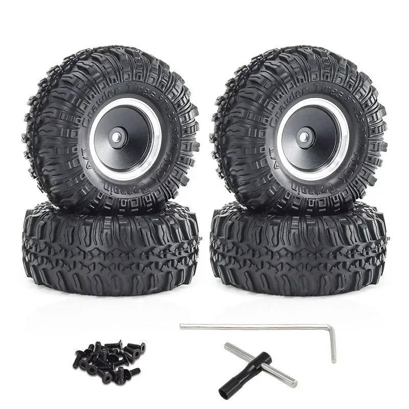 4pcs 1.0" Metal Beadlock Wheel Tire Set For 1/18 RC Crawler Car TRX4M SCX24 D260 Upgrade Parts Accessories
4pcs 1.0" Metal Beadlock Wheel Tire Set For 1/18 RC Crawler Car TRX4M SCX24 D260 Upgrade Parts Accessories