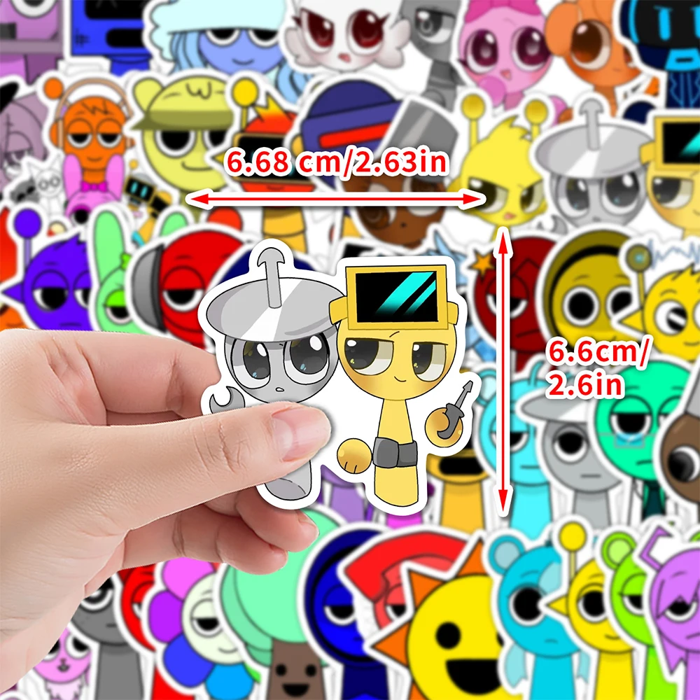 10/30/50pcs NEW Incredibox Sprunki Stickers Funny Cartoon Game Decals for Suitcase Luggage Phone Cute Waterproof Sticker Kid Toy
10/30/50pcs NEW Incredibox Sprunki Stickers Funny Cartoon Game Decals for Suitcase Luggage Phone Cute Waterproof Sticker Kid Toy