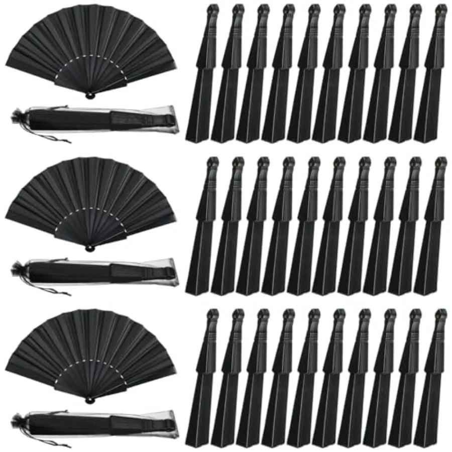 80 Pcs Wedding Folding Hand Fans Bulk Silk Fabric Chinese Handheld Foldable Clack Fans with Plastic Ribs for Party, Wedding Gif
80 Pcs Wedding Folding Hand Fans Bulk Silk Fabric Chinese Handheld Foldable Clack Fans with Plastic Ribs for Party, Wedding Gif
