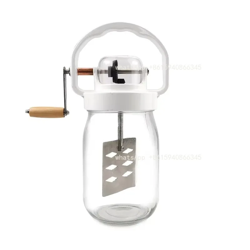 Multifunctional Household Hand Crank Butter Churn, 1.5L Mason Jar Kitchen Baking Tool Cream Churn
Multifunctional Household Hand Crank Butter Churn, 1.5L Mason Jar Kitchen Baking Tool Cream Churn