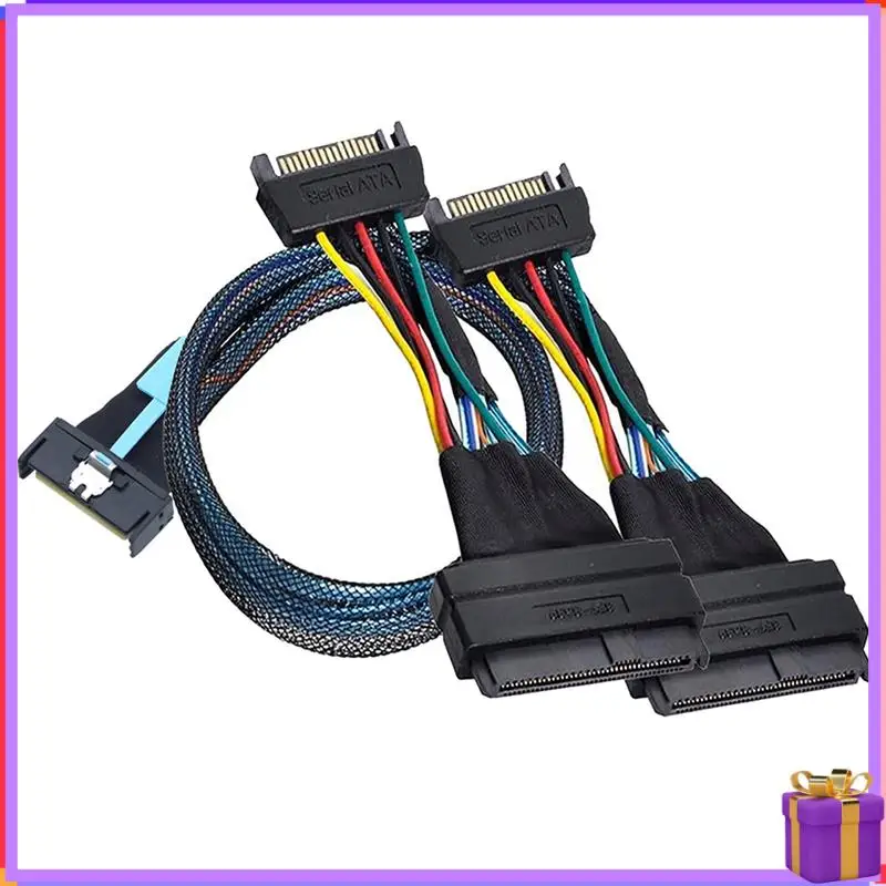 Advanced Slimline SAS MCIO 8I 74P To Dual SFF 8639 With 15P SATA Male Power Data Cable For Server Adapter Cable
Advanced Slimline SAS MCIO 8I 74P To Dual SFF 8639 With 15P SATA Male Power Data Cable For Server Adapter Cable