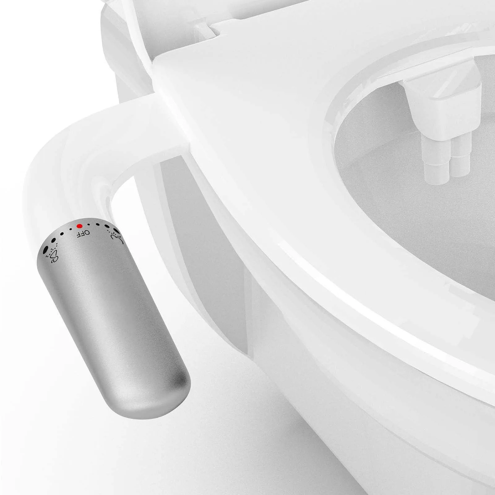 Ultra-Slim Bidet Attachment for Toilet - Dual Nozzle (Frontal & Rear Wash), Adjustable Water Pressure, Non-Electric, Cold Fresh Water, Easy to Install, Fits Existing Toilets (White)
Ultra-Slim Bidet Attachment for Toilet - Dual Nozzle (Frontal & Rear Wash), Adjustable Water Pressure, Non-Electric, Cold Fresh Water, Easy to Install, Fits Existing Toilets (White)