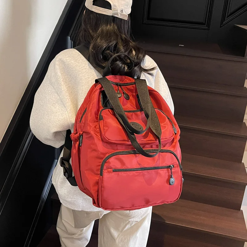 Waterproof Backpack Fashion Women Multifunctional Shoulder Bag Designer Travel Soft Back Large Capacity Cloth Pocket Backpack
Waterproof Backpack Fashion Women Multifunctional Shoulder Bag Designer Travel Soft Back Large Capacity Cloth Pocket Backpack