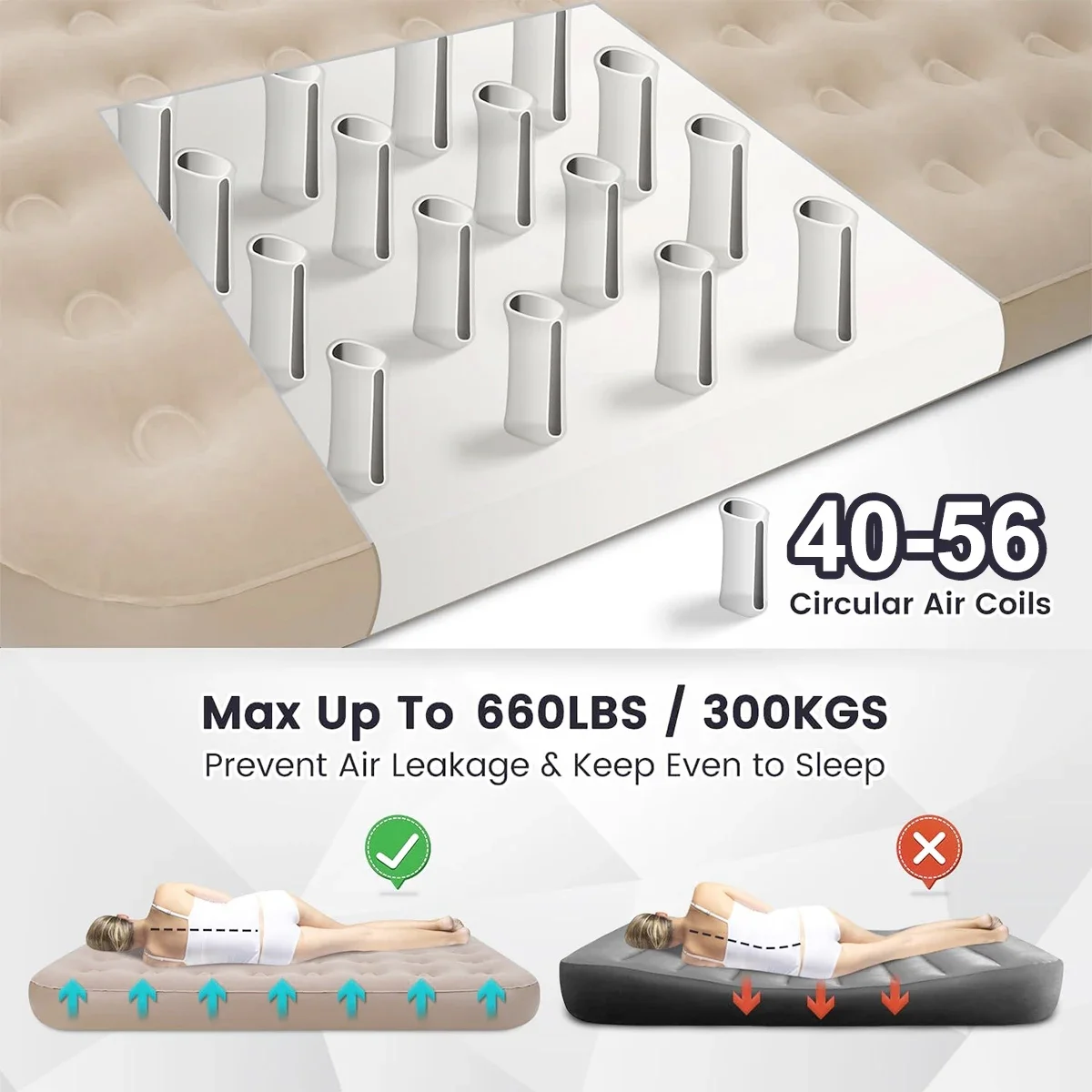 2026 Portable Folding Carry PVC Bag Air Mattress Detachable Camping Inflatable Air Mattress
2026 Portable Folding Carry PVC Bag Air Mattress Detachable Camping Inflatable Air Mattress