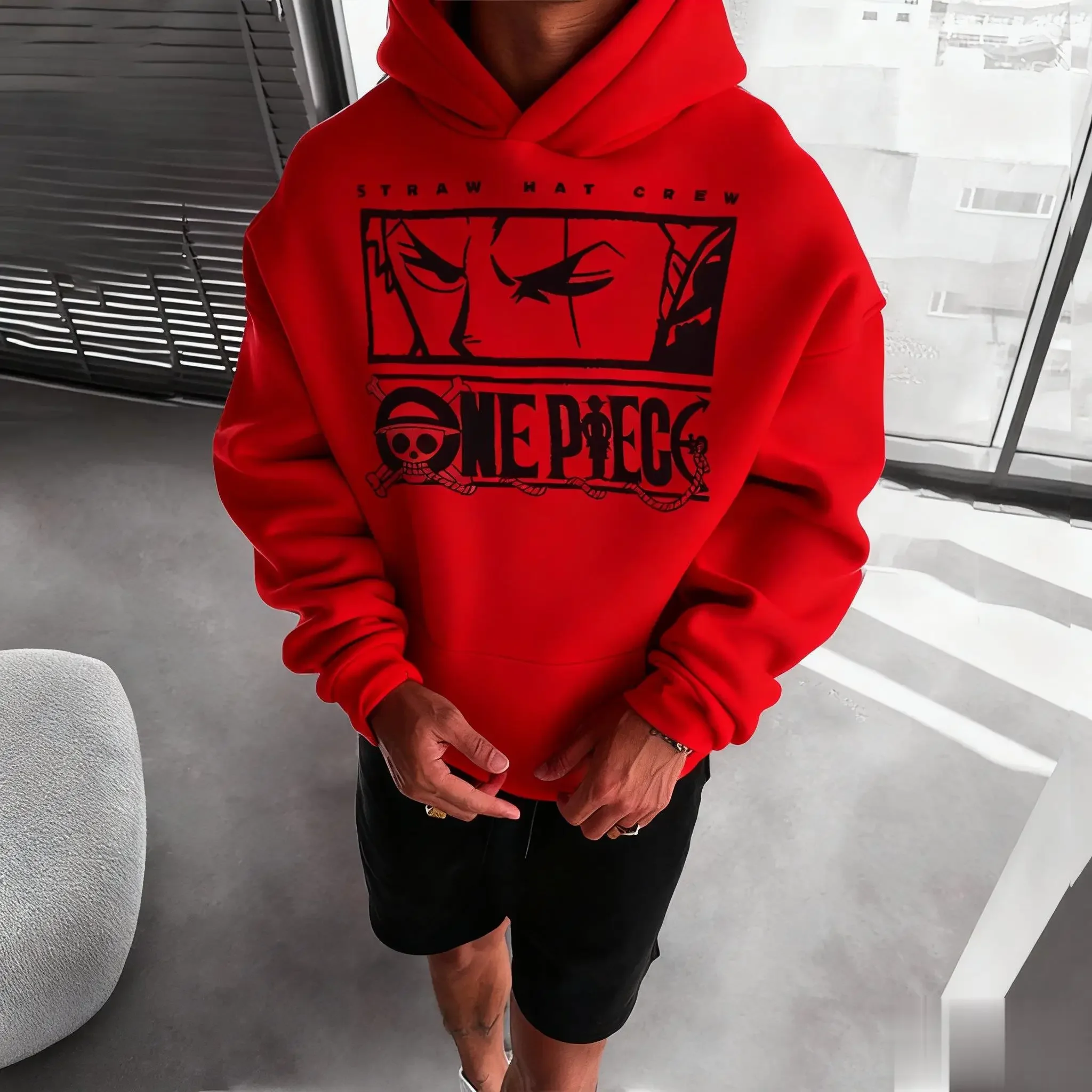 2026 Spring One Piece Zoro Hoodie Men Women Anime Straw Hat Crew Print Streetwear Loose Casual Long Sleeves Sweatshirt Pullover
2026 Spring One Piece Zoro Hoodie Men Women Anime Straw Hat Crew Print Streetwear Loose Casual Long Sleeves Sweatshirt Pullover
