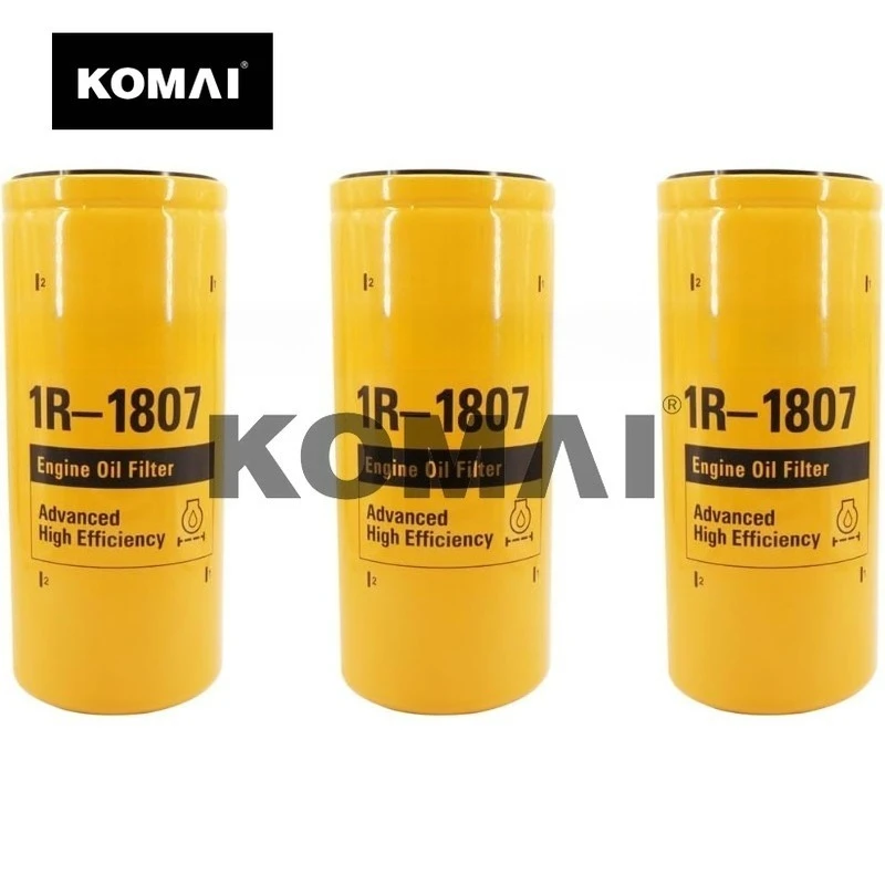 KOMAI 3pc 1R-1807 Oil Filter For CAT 3116 3126 3126B 3304 3306B 235B 312D 320B 320D 322B 324D 325D 328D 329
KOMAI 3pc 1R-1807 Oil Filter For CAT 3116 3126 3126B 3304 3306B 235B 312D 320B 320D 322B 324D 325D 328D 329