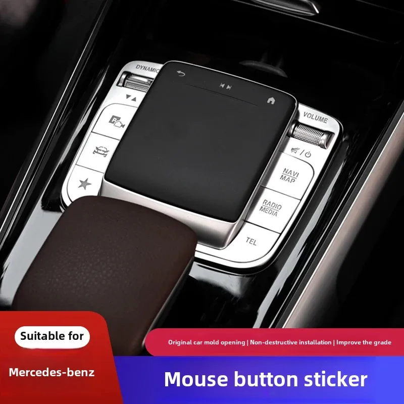 Car Central Control Gear Panel Button Decoration Stickers For Mercedes-Benz A Class GLA GLB GLE GLS CLA EQB Interior Accessories 
Car Central Control Gear Panel Button Decoration Stickers For Mercedes-Benz A Class GLA GLB GLE GLS CLA EQB Interior Accessories