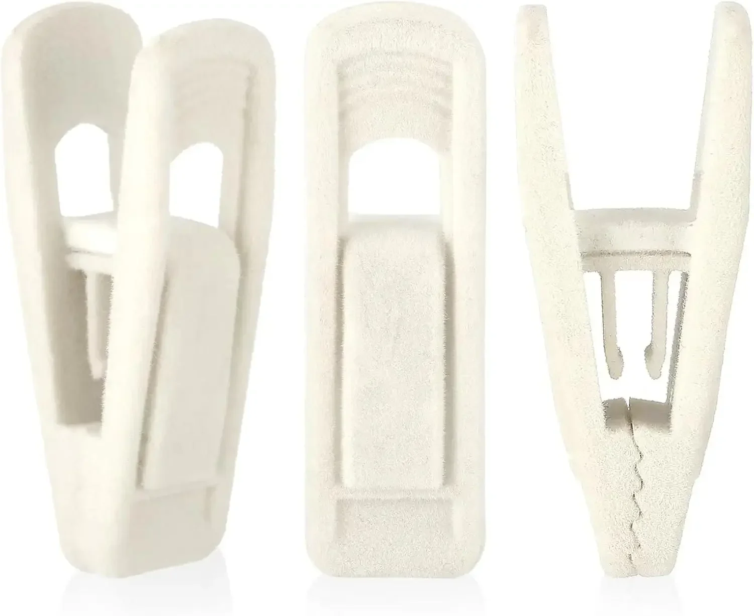 24 Pack Velvet Hanger Clips for Pants, Strong Grip Clothes Pins for Slim-Line Hangers with Large Opening
24 Pack Velvet Hanger Clips for Pants, Strong Grip Clothes Pins for Slim-Line Hangers with Large Opening