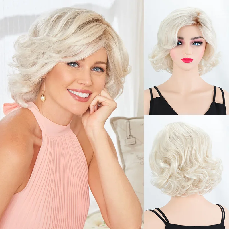 Short Blonde Curly Bob Wigs for Women Highlight Soft Heat Resistant Synthetic Ombre Loose Wave Wig Natural Looking
Short Blonde Curly Bob Wigs for Women Highlight Soft Heat Resistant Synthetic Ombre Loose Wave Wig Natural Looking