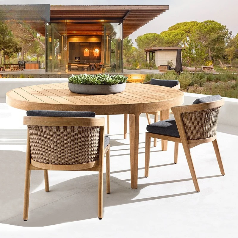 Outdoor tables and chairs courtyard villa small courtyard waterproof and sunscreen Myanmar teak long table outdoor open-air gard
Outdoor tables and chairs courtyard villa small courtyard waterproof and sunscreen Myanmar teak long table outdoor open-air gard
