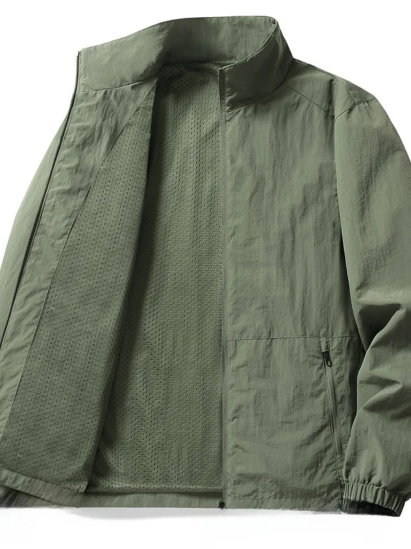 Новая мужская повседневная куртка свободного кроя 2026 года, легкая, тонкая, с воротником-стойкой, летняя, модная, из полиэфирного волокна, на молнии
Новая мужская повседневная куртка свободного кроя 2026 года, легкая, тонкая, с воротником-стойкой, летняя, модная, из полиэфирного волокна, на молнии