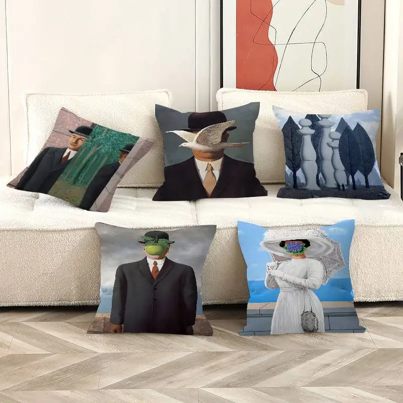 Rene Magritte Classic Artwork Pillow Covers Cartoon Sofa Decorative Home Double-sided Printing Short Plush Cute Cushion Cover
Rene Magritte Classic Artwork Pillow Covers Cartoon Sofa Decorative Home Double-sided Printing Short Plush Cute Cushion Cover