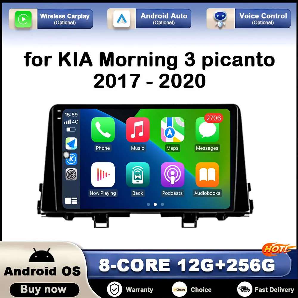 for KIA Morning 3 picanto 2017 - 2020 Car Video Multimedia Player Accessories Android Auto 2.5D Touch Screen 4G WiFi DSP Stereo
for KIA Morning 3 picanto 2017 - 2020 Car Video Multimedia Player Accessories Android Auto 2.5D Touch Screen 4G WiFi DSP Stereo