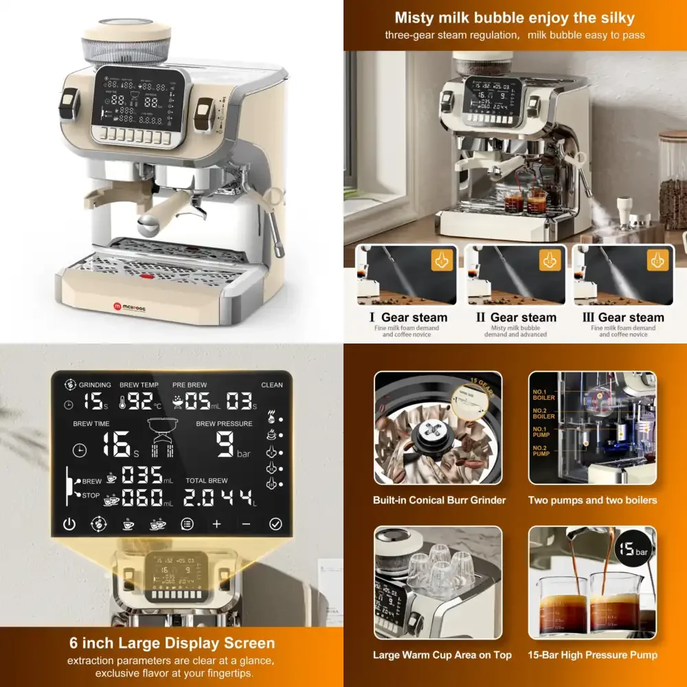 New OEM 15 Bar Pump Pressure Coffee Maker Manual Espresso hine
New OEM 15 Bar Pump Pressure Coffee Maker Manual Espresso hine