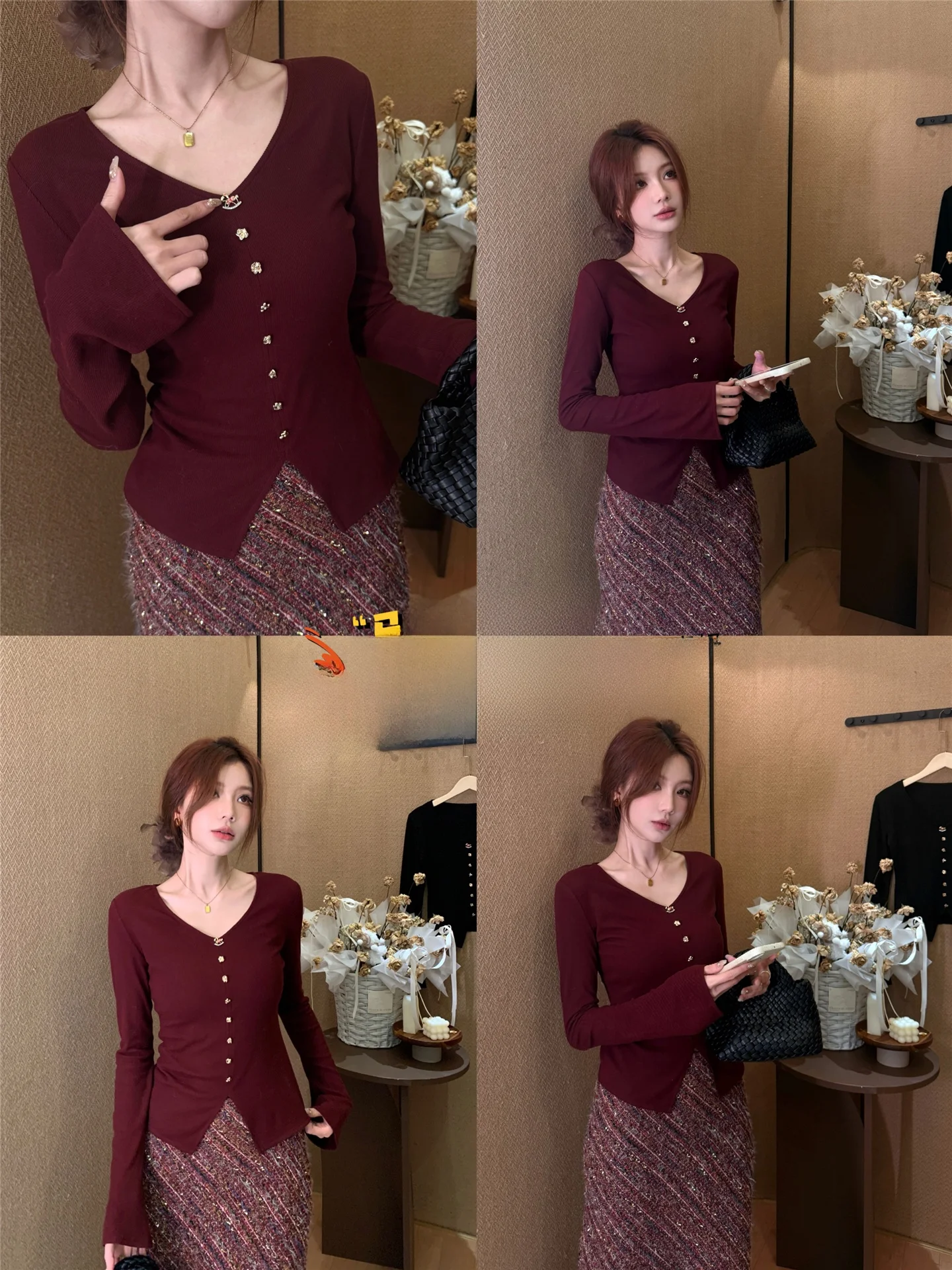 Женский модный облегающий вязаный базовый топ с длинным рукавом, теплый, утолщенный, с V-образным вырезом, в корейском стиле
Женский модный облегающий вязаный базовый топ с длинным рукавом, теплый, утолщенный, с V-образным вырезом, в корейском стиле