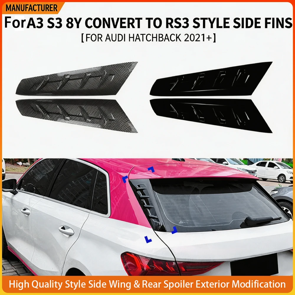 High Quality Style Side Wing & Rear Spoiler for Audi A3 S3 RS3 8Y Hatchback 2021+ Exterior Modification Upgrade
High Quality Style Side Wing & Rear Spoiler for Audi A3 S3 RS3 8Y Hatchback 2021+ Exterior Modification Upgrade