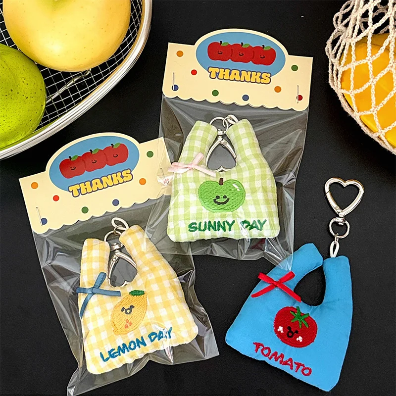 New Girls' Versatile Backpack Pendant Cute Fruit Embroidered Shopping Bag Shape Bag Pendant Keychain Decoration Girlfriend Gift 
New Girls' Versatile Backpack Pendant Cute Fruit Embroidered Shopping Bag Shape Bag Pendant Keychain Decoration Girlfriend Gift