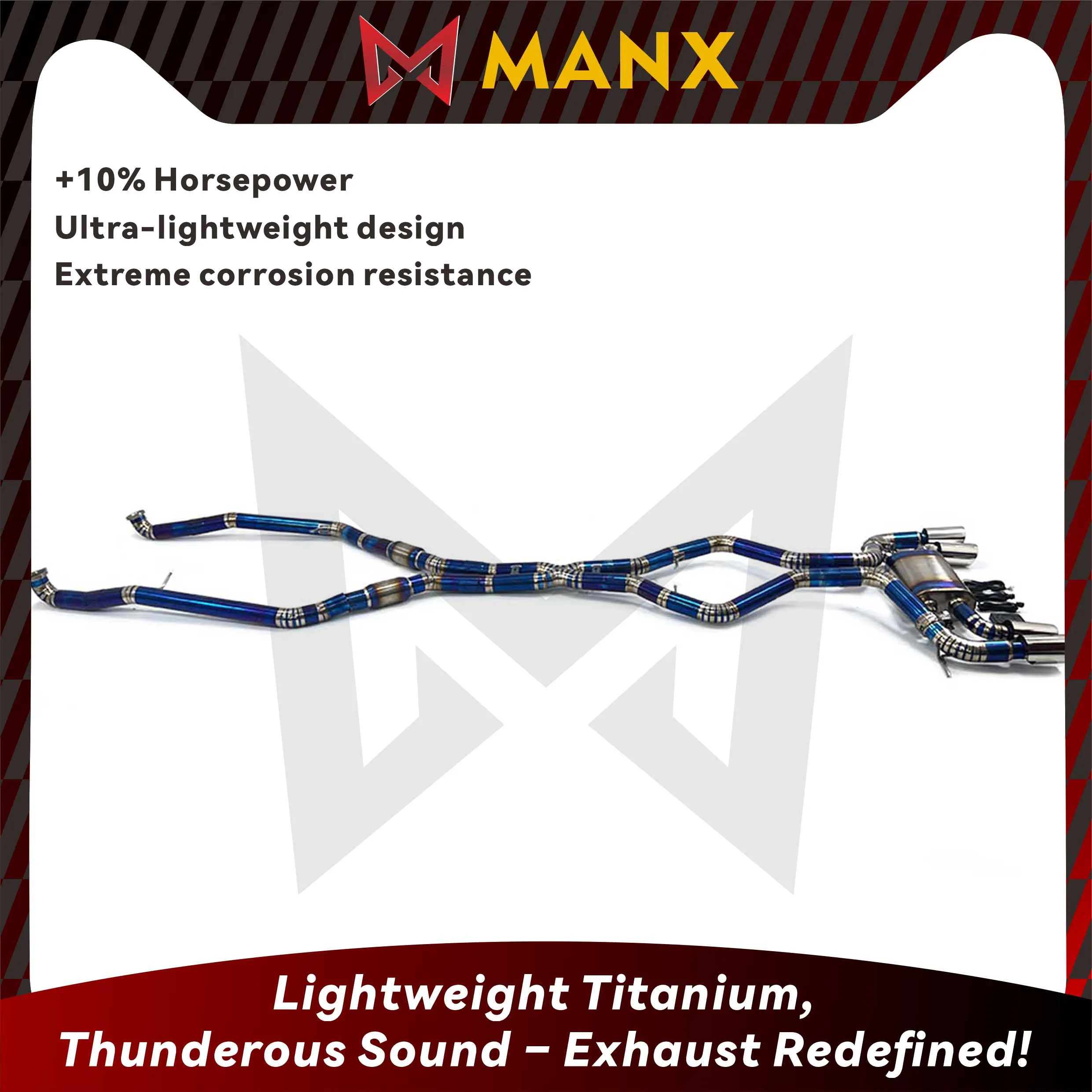 MANX Catback For BMW X5M X6M E70 E71 Focus On Titanium Pipe Clear Loud Sound Car Exhaust Electronic Valve Muffler Tips
MANX Catback For BMW X5M X6M E70 E71 Focus On Titanium Pipe Clear Loud Sound Car Exhaust Electronic Valve Muffler Tips