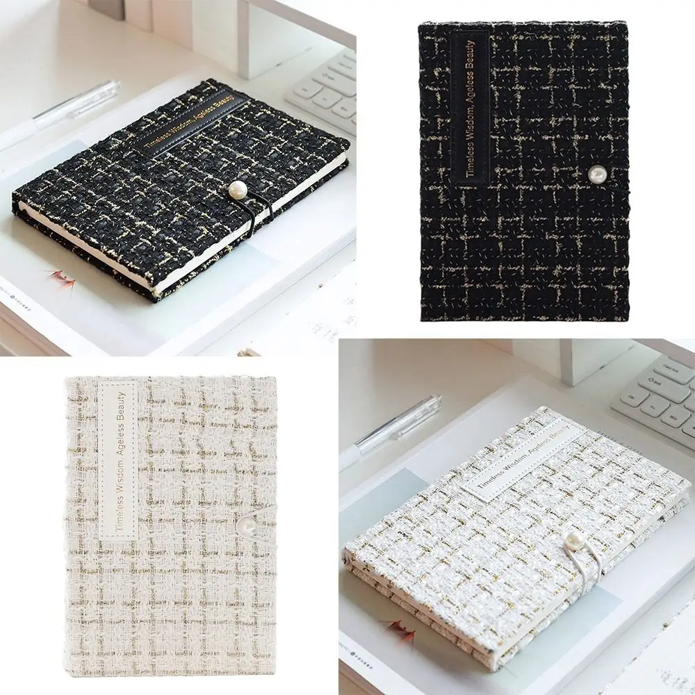 Creative Fabric Cover Notebook Pearl Buttons Classic Black White Diary Notebook B6 Beautiful Notepad
Creative Fabric Cover Notebook Pearl Buttons Classic Black White Diary Notebook B6 Beautiful Notepad