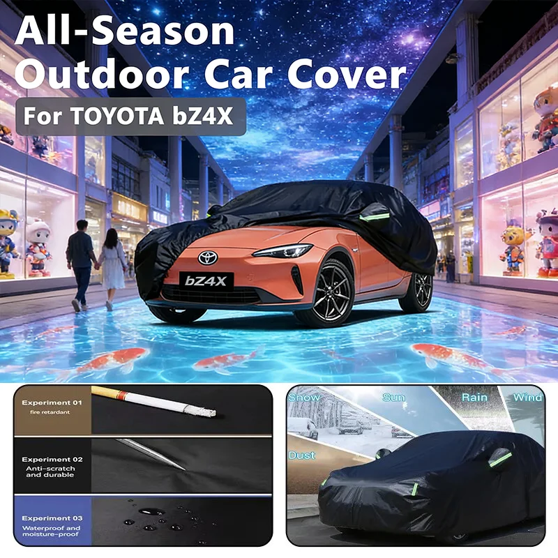 All-Season Car Cover for TOYOTA bZ4X - Outdoor Full Protection, Waterproof Dustproof Heat-Resistant
All-Season Car Cover for TOYOTA bZ4X - Outdoor Full Protection, Waterproof Dustproof Heat-Resistant