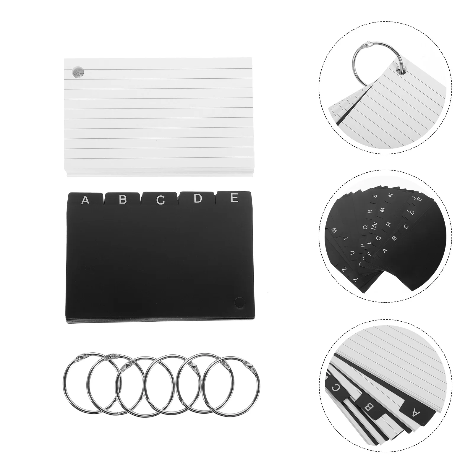 1 Set Flash For Studying Blank Index Note Cards Punched Metal Binder Rings Pocket Size Memo Notepads Portable Lined Thick Paper
1 Set Flash For Studying Blank Index Note Cards Punched Metal Binder Rings Pocket Size Memo Notepads Portable Lined Thick Paper