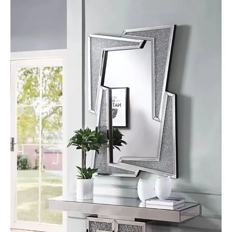 2021 new silver glass rhinestone mirror three-dimensional entrance restaurant decoration wall hanging wall hanging mirror
2021 new silver glass rhinestone mirror three-dimensional entrance restaurant decoration wall hanging wall hanging mirror
