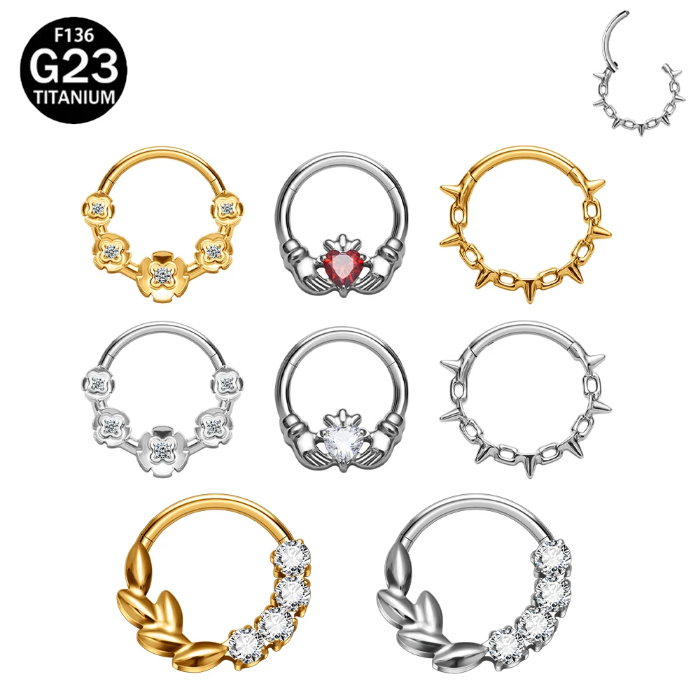 ASTM F136 TitaniumThorn Nose Ring Sexy Accessories Septum Piercing Cartilage Daith Hoop Nose Clicker Ring Body piercing jewelry
ASTM F136 TitaniumThorn Nose Ring Sexy Accessories Septum Piercing Cartilage Daith Hoop Nose Clicker Ring Body piercing jewelry