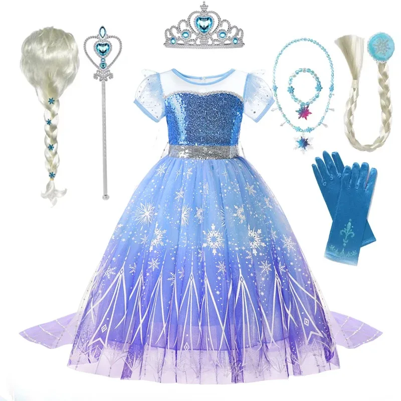 Elsa Girl Dresses Princess Costume Children's Sequin Fantasy Children's Cosplay Queen Clothes Halloween Carnival Party Dresses
Elsa Girl Dresses Princess Costume Children's Sequin Fantasy Children's Cosplay Queen Clothes Halloween Carnival Party Dresses