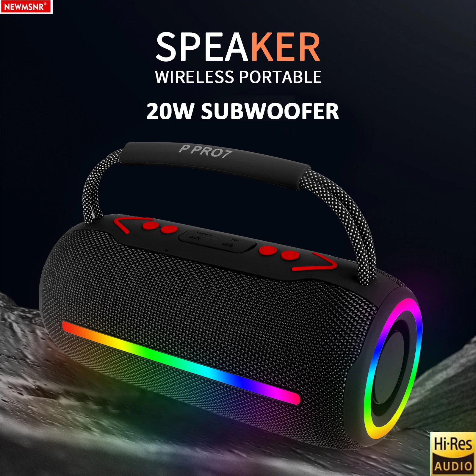 20W Shocking Bass Cool Lights Effect Portable Bluetooth Speaker Stereo Sound Wireless Subwoofer Boombox Home Karaoke Waterproof
20W Shocking Bass Cool Lights Effect Portable Bluetooth Speaker Stereo Sound Wireless Subwoofer Boombox Home Karaoke Waterproof