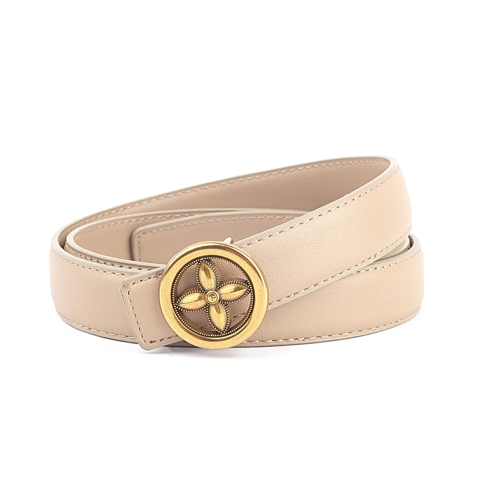 Women's smooth buckle leather belt, fashionable and versatile casual jeans waist belt for women, new model
Women's smooth buckle leather belt, fashionable and versatile casual jeans waist belt for women, new model