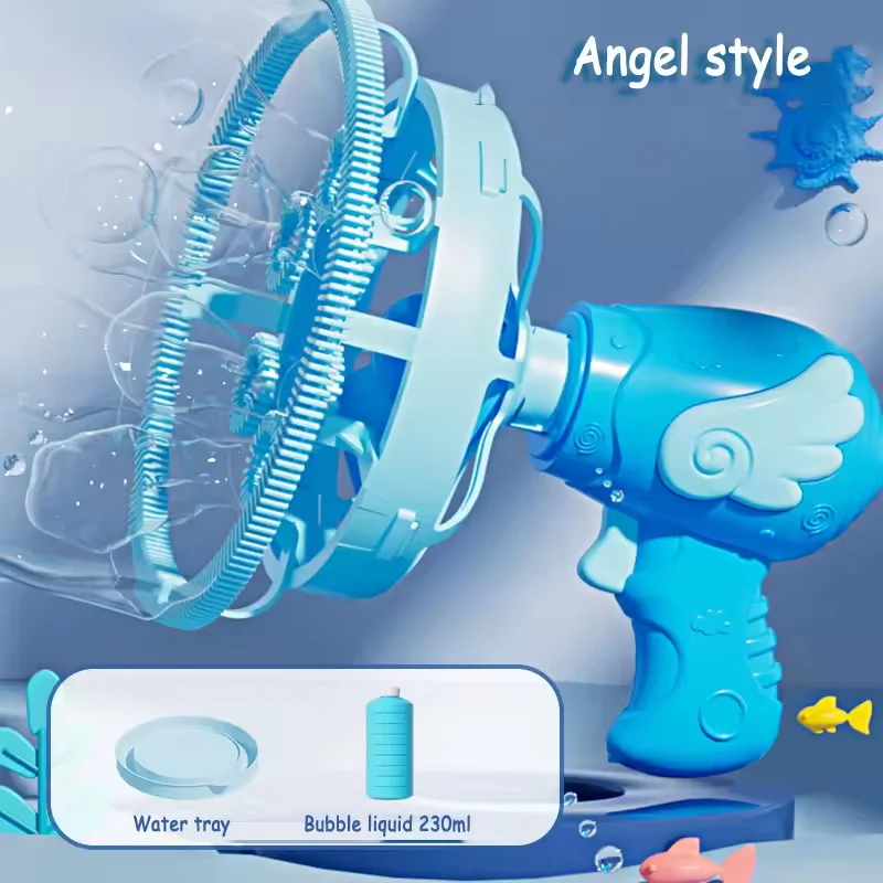 Kids Electric Handheld Bubble Machine Toy Double-layer Bubble Fan Bubble Gun Outdoor Interaction PartyToy with Bubble liquid
Kids Electric Handheld Bubble Machine Toy Double-layer Bubble Fan Bubble Gun Outdoor Interaction PartyToy with Bubble liquid