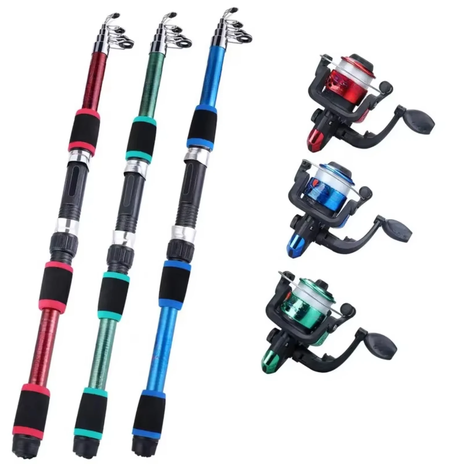 Fishing Pole Set Full Kits With Telescopic Fishing Rod And Spinning Reel Baits Travel Pole Set
Fishing Pole Set Full Kits With Telescopic Fishing Rod And Spinning Reel Baits Travel Pole Set