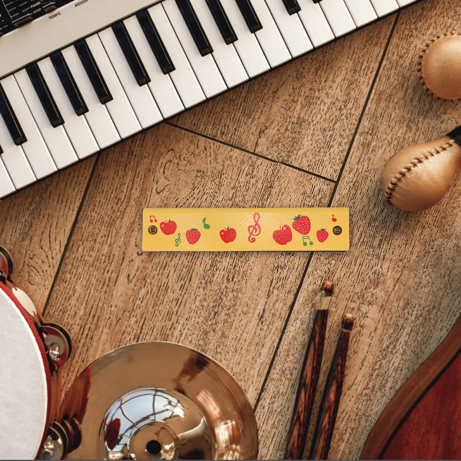 Harmonica Beginner for Dummies Fruit Pattern Child Children Toy Kids Beginners Chinese Instrument
Harmonica Beginner for Dummies Fruit Pattern Child Children Toy Kids Beginners Chinese Instrument