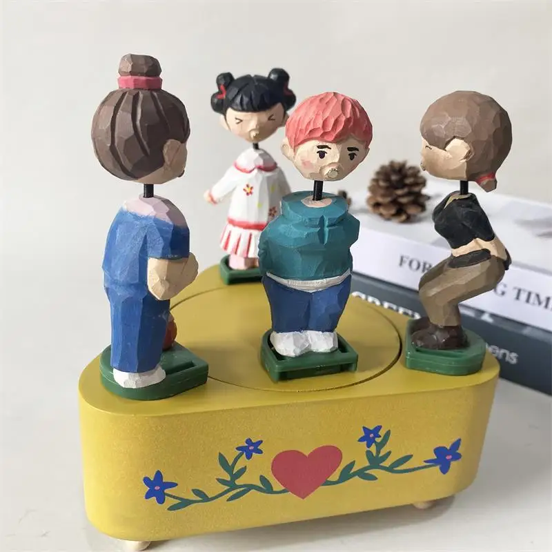 Solid Wood Carved Music Box for Women, Kissing Creative Birthday Gift, Electric Rotating Speaker
Solid Wood Carved Music Box for Women, Kissing Creative Birthday Gift, Electric Rotating Speaker