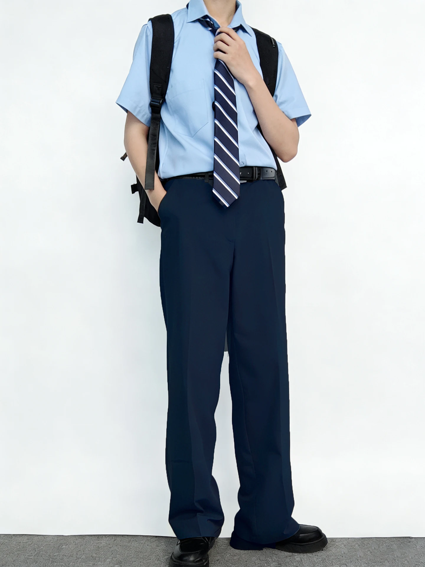 Men's Classic Deep Blue Straight Leg Drapey West Pants Loose Fit Formal Uniform Trousers Casual Polyester Autumn Spring
Men's Classic Deep Blue Straight Leg Drapey West Pants Loose Fit Formal Uniform Trousers Casual Polyester Autumn Spring
