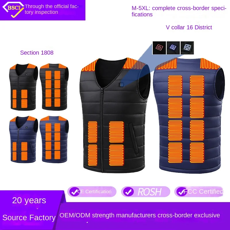 Smart Heating SuitVCollar Vest for Men Winter New Charging Heating Vest Warm Waistcoat Electric Heating Vest
Smart Heating SuitVCollar Vest for Men Winter New Charging Heating Vest Warm Waistcoat Electric Heating Vest