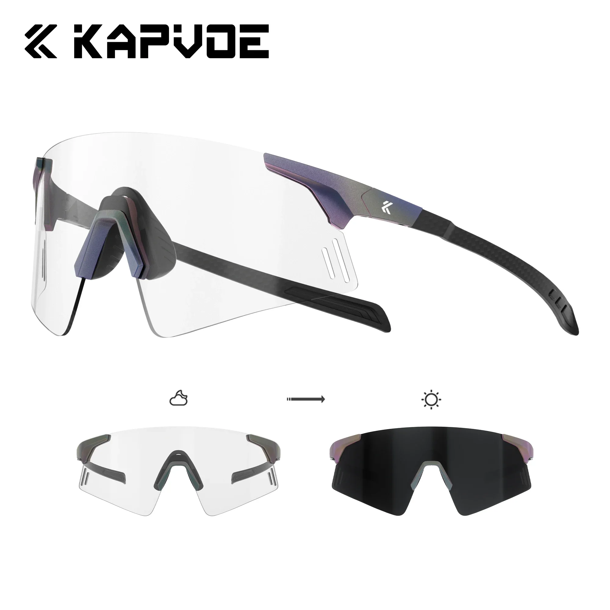Kapvoe Photochromic Sunglasses Real Carbon Fiber Lightweight Running Glass Cycling Glasses UV400 MTB Bike for Men Sports Eyewear
Kapvoe Photochromic Sunglasses Real Carbon Fiber Lightweight Running Glass Cycling Glasses UV400 MTB Bike for Men Sports Eyewear
