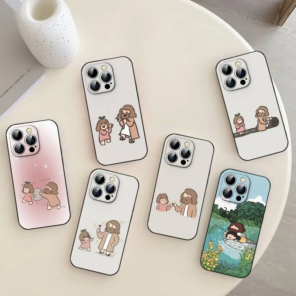 Funny Cartoon Jesus Girl Phone Case Black Phone Case That Fits For IPhone 17,16,15,11,13,14 Pro Max,Plus,X,Xr,Xs Max,13Mini
Funny Cartoon Jesus Girl Phone Case Black Phone Case That Fits For IPhone 17,16,15,11,13,14 Pro Max,Plus,X,Xr,Xs Max,13Mini
