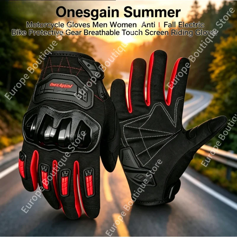2026 NEW OnesAgain Men Women Summer Motorcycle Gloves Anti Fall Electric Bike Breathable Touch Screen Protective Riding Gear
2026 NEW OnesAgain Men Women Summer Motorcycle Gloves Anti Fall Electric Bike Breathable Touch Screen Protective Riding Gear