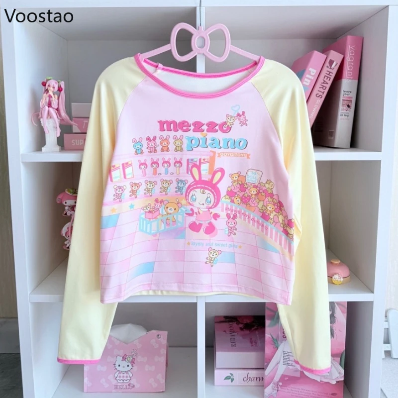 Japanese Kawaii Lolita Style T-Shirts Women Sweet Cute Cartoon Print Long Sleeve Tees Autumn Girls Harajuku Y2k Clothing Tops
Japanese Kawaii Lolita Style T-Shirts Women Sweet Cute Cartoon Print Long Sleeve Tees Autumn Girls Harajuku Y2k Clothing Tops